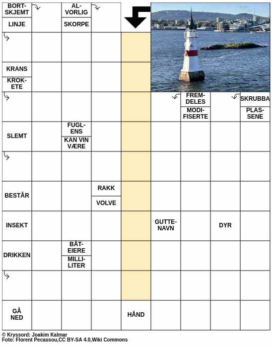 Dagens kryssord – 4. Januar - 2026