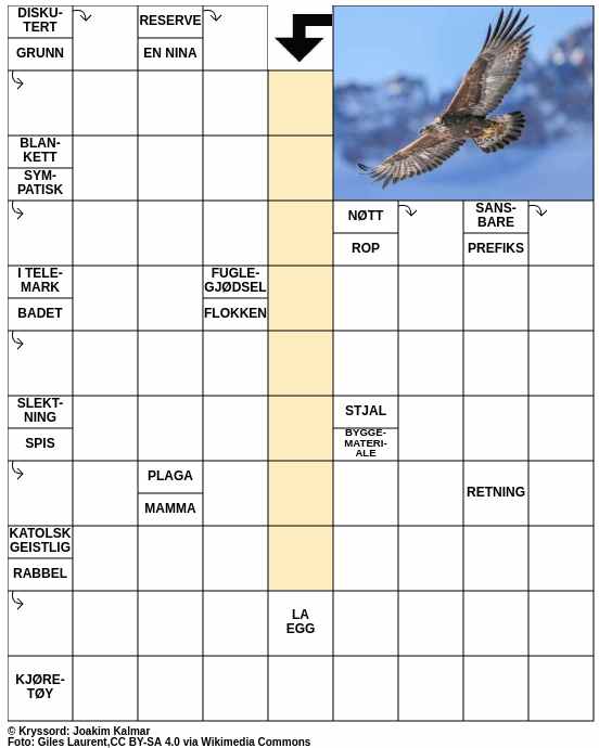 Dagens kryssord – 9. Januar - 2025