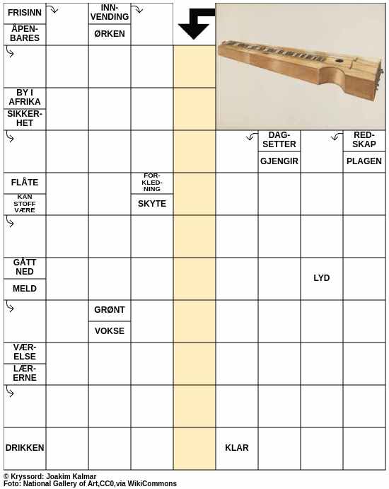 Dagens kryssord – 12. Juni - 2024