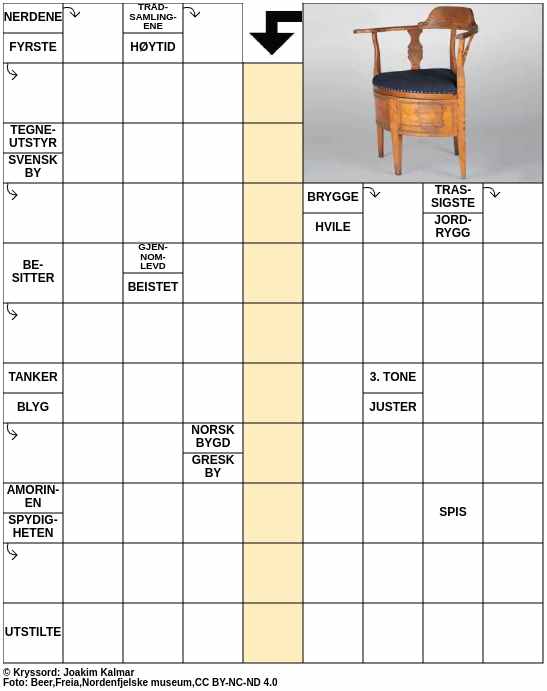 Dagens kryssord – 21. September - 2024