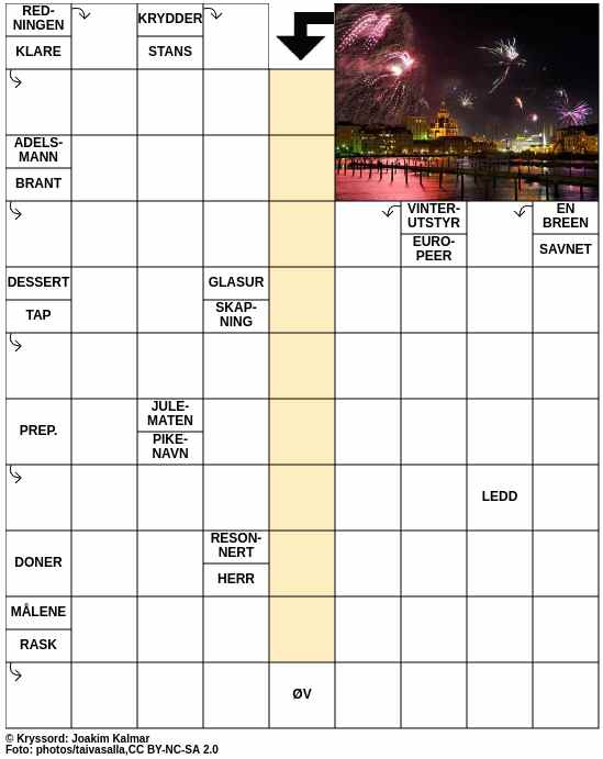 Dagens kryssord – 31. Desember - 2025